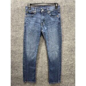 Levis 513 Slim Straight Leg Jeans Men’s 30x32 Blue Denim Stretch Medium Wash